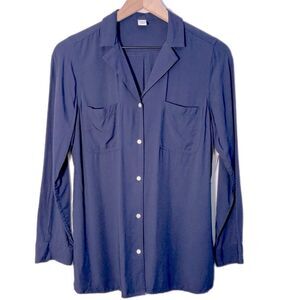 Old Navy Blue Casual Button Up Shirt  Women’s Small Navy.